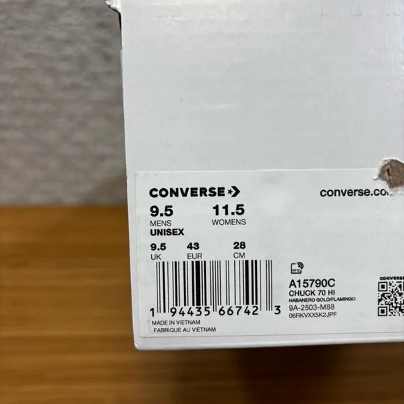 Converse Chuck 70 Hi Doraemon Habanero Gold A15790C Men's 9.5 Limited Edition - Picture 6 of 6